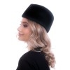 Фетровая пилотка 549                         чёрная--9