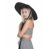 Соломенная шляпа Тотти L с лентами чёрная--3