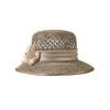 Соломенная шляпка № 18 с ажурным плетением по тулии--1