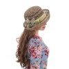 Соломенная шляпка № 22  с ажурным плетением по тулии и полю--8
