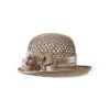 Соломенная шляпка № 23  с ажурным плетением по тулии --1