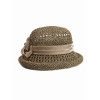 Соломенная шляпка № 321 с ажурным плетением--2