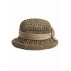 Соломенная шляпка № 321 с ажурным плетением--3