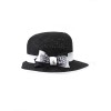 Соломенная шляпка 8 чёрная--8