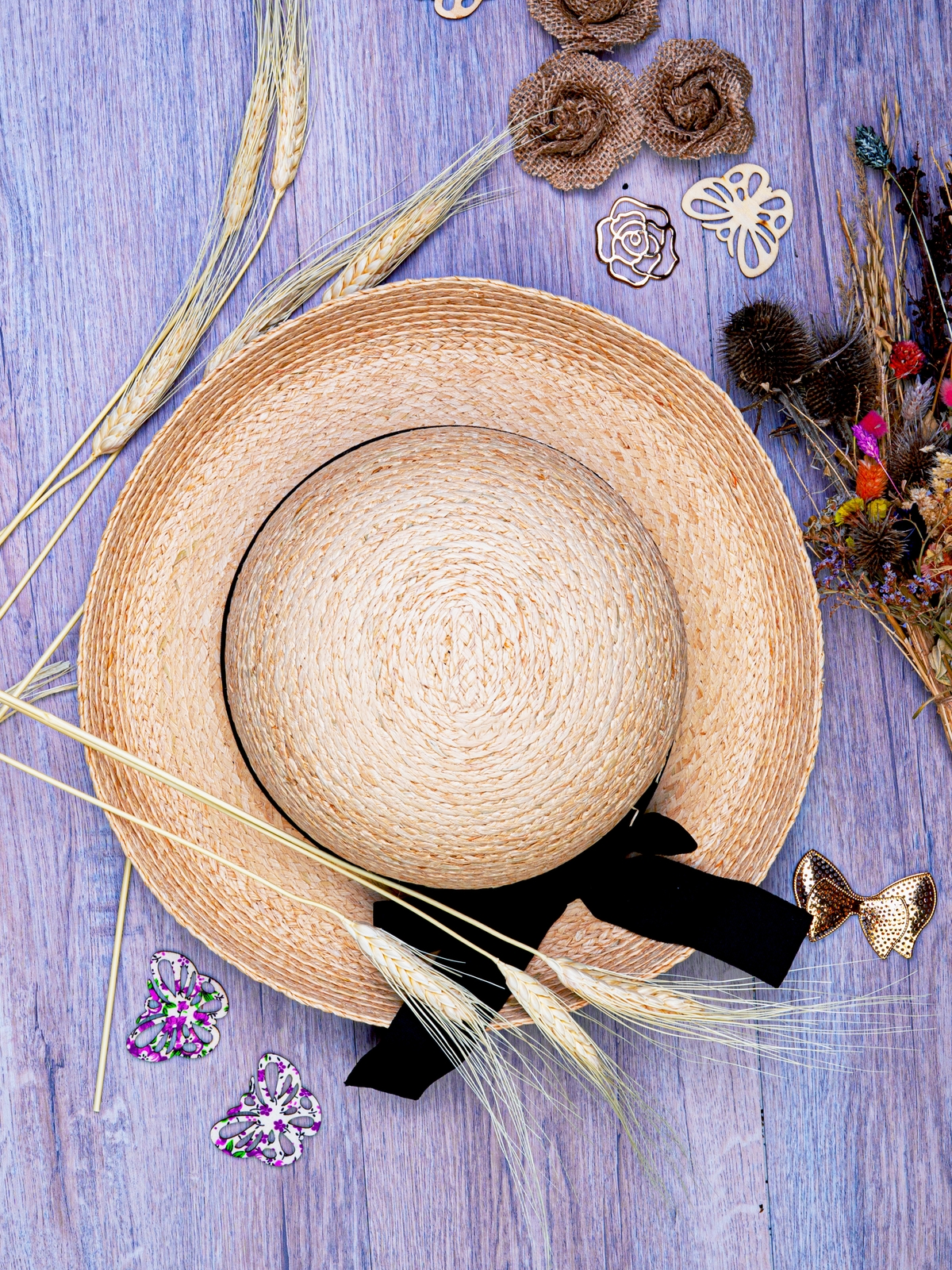 Соломенная шляпа №914 поле вверх--7