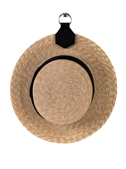 Соломенная шляпа Канотье7 микро черная--2