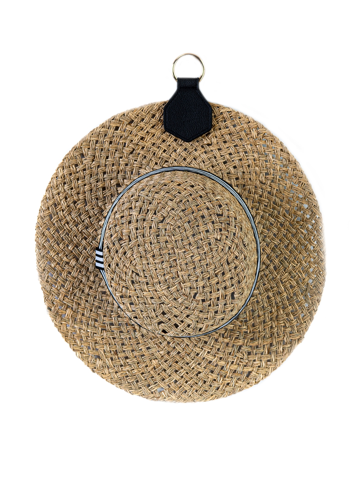 Соломенная шляпа Канотье рис полоска--3