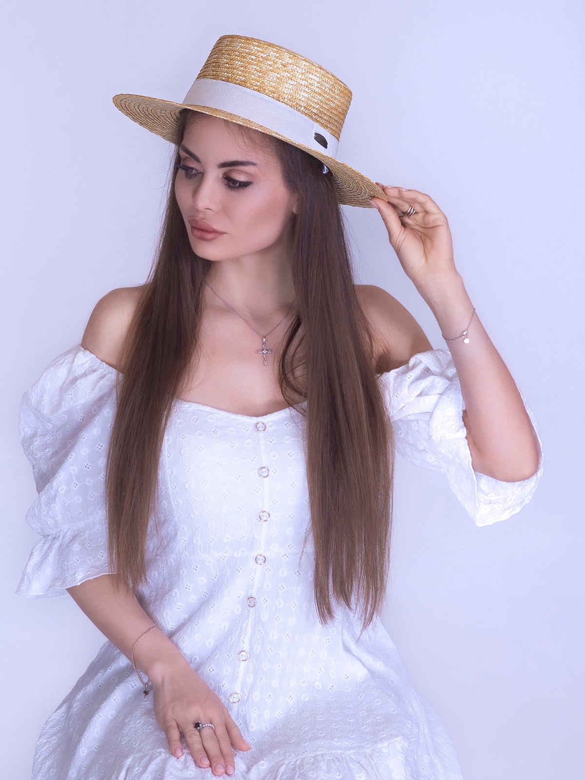 Соломенная шляпа Канотье--8