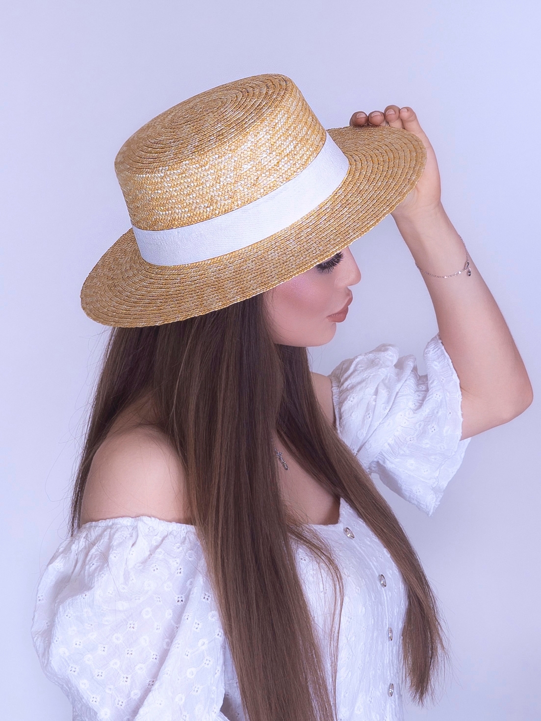 Соломенная шляпа Канотье--9