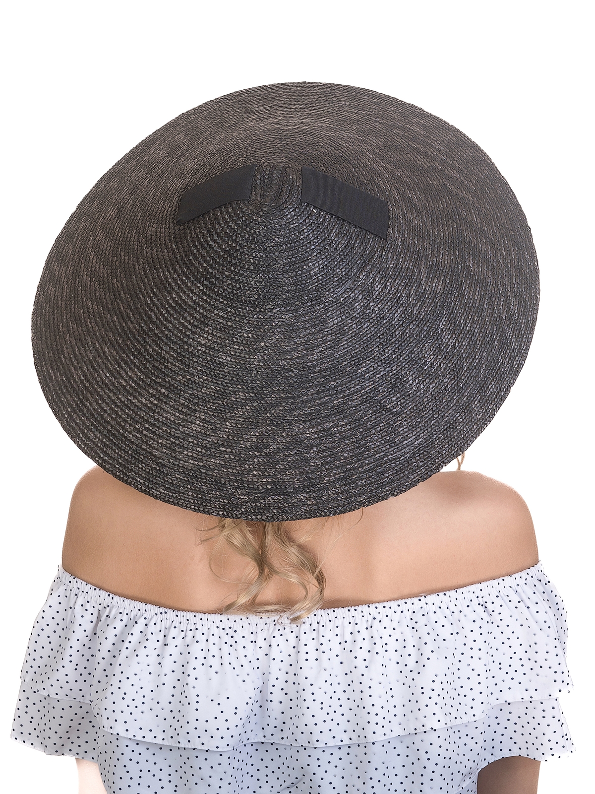 Соломенная шляпа НОН-ЛА чёрная--9