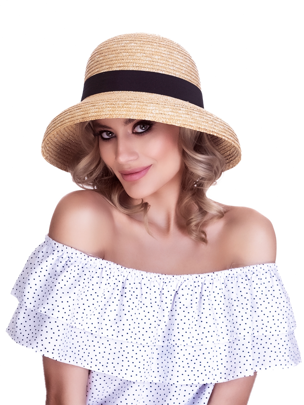 Соломенная шляпа Одри мини--8