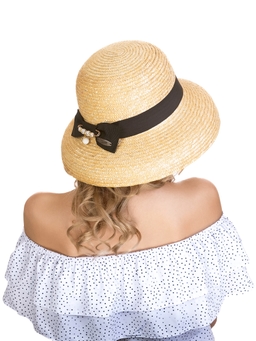 Соломенная шляпа Одри мини--11