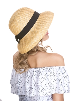 Соломенная шляпа Одри мини--12