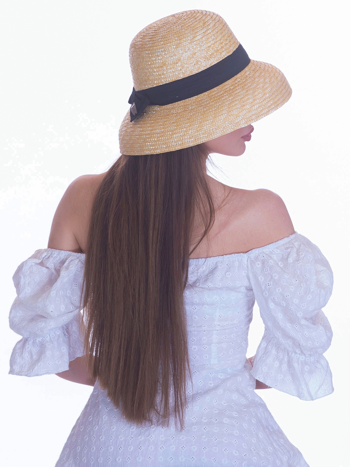 Соломенная шляпа Одри мини--22