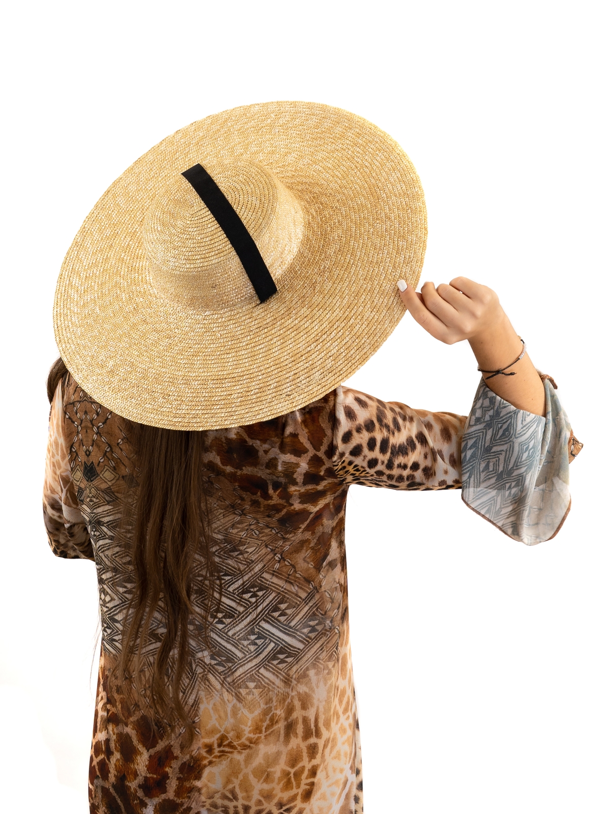 Соломенная шляпа Тотти L с лентами--9