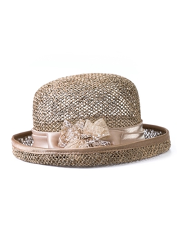 Соломенная шляпка № 14 с плотным плетением