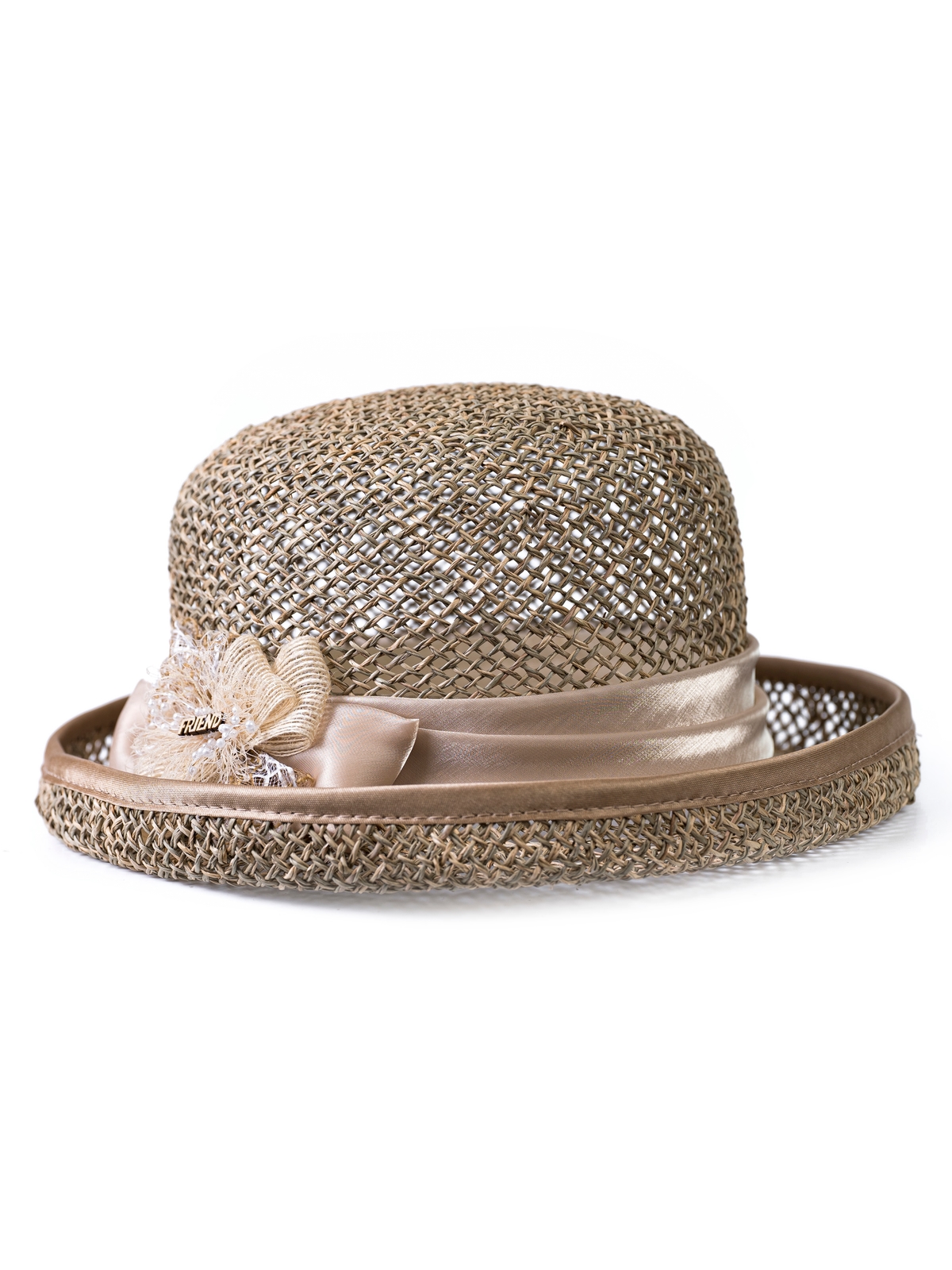 Соломенная шляпка № 14 с плотным плетением--4