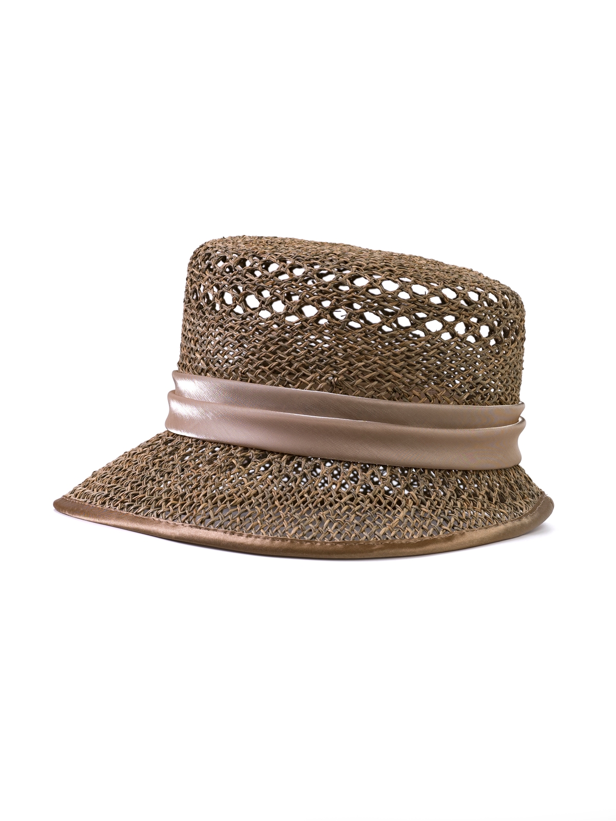 Соломенная шлякпа №3 с ажуром по тулии и полю --3