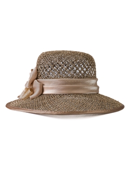 Соломенная шляпка №4 с ажуром по тулии--1