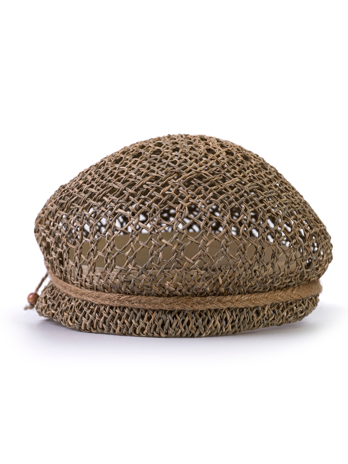 Соломенная  кепка  № 403  с   ажурным плетением--4