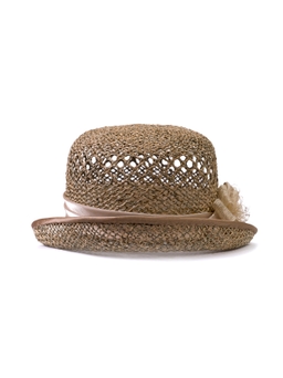 Соломенная шляпка №41с ажуром по полю --4