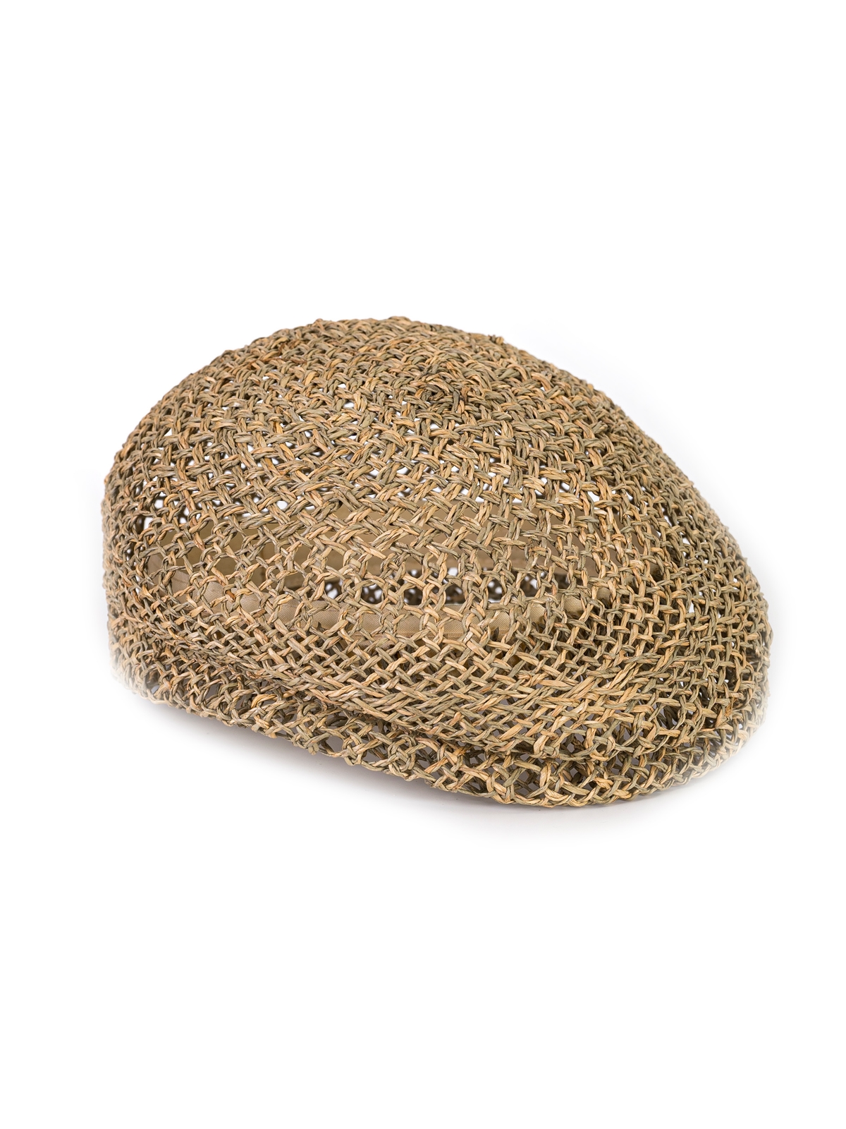 Соломенная кепка 410 универсальная с ажурным плетением 