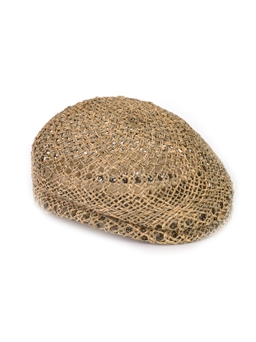 Соломенная кепка 410 универсальная с ажурным плетением 