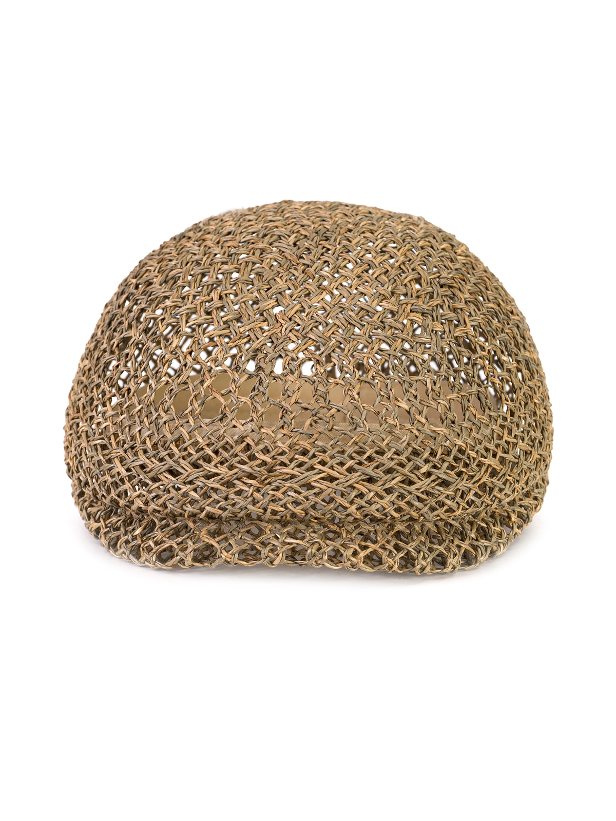 Соломенная кепка 413  универсальная с ажурным плетением--1