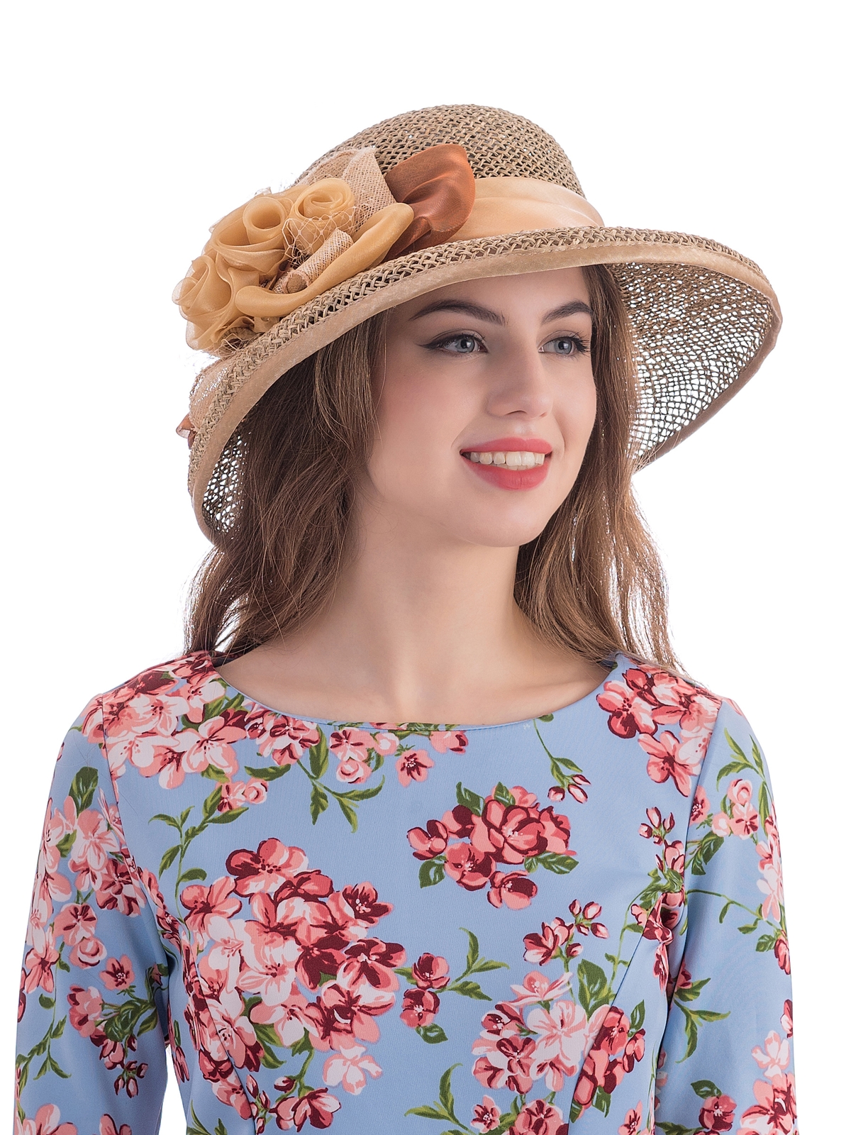 Соломенная шляпка № 48 с плотным плетением--5