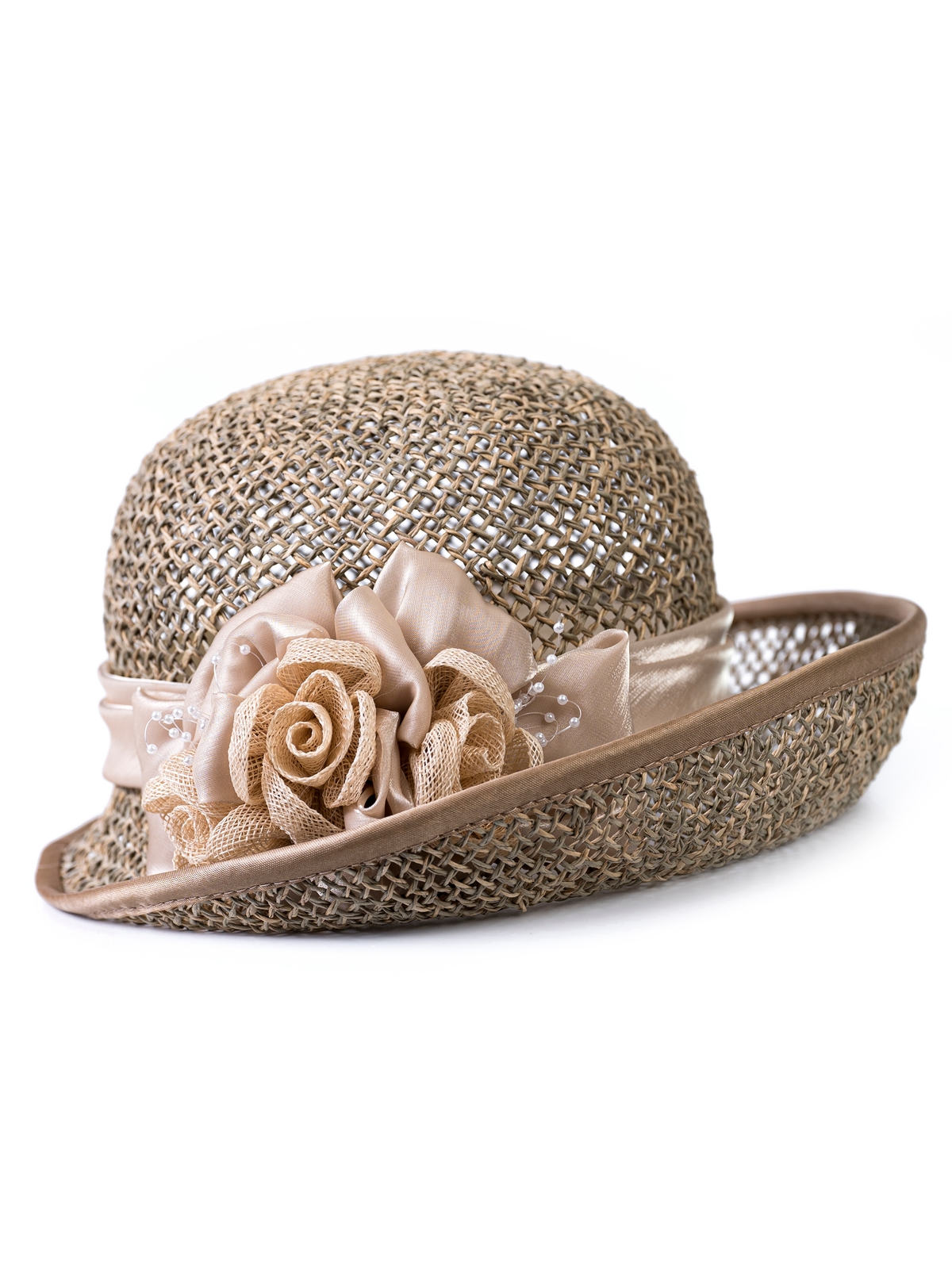 Соломенная шляпка №96 с плотным плетением