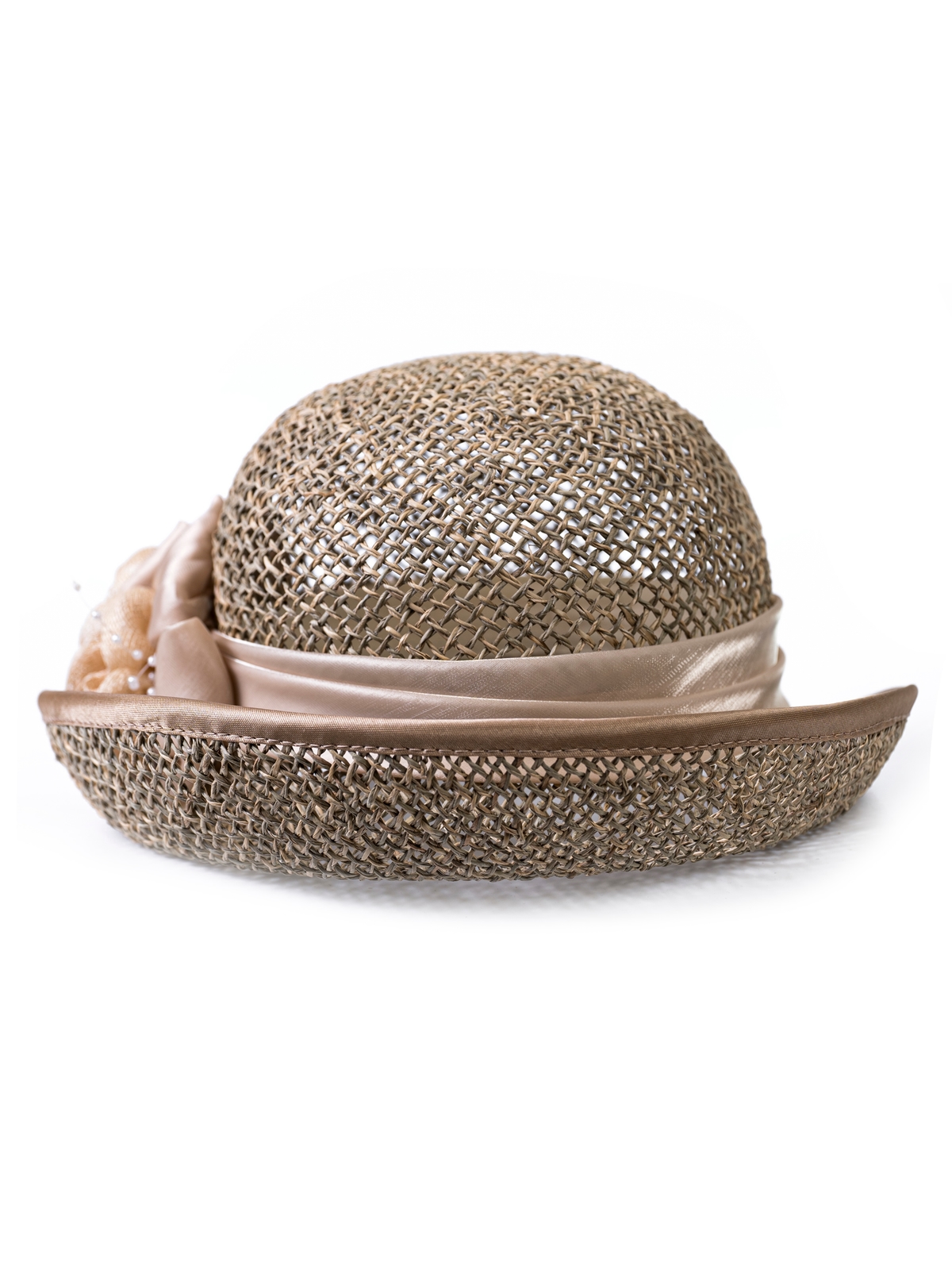 Соломенная шляпка №96 с плотным плетением--1