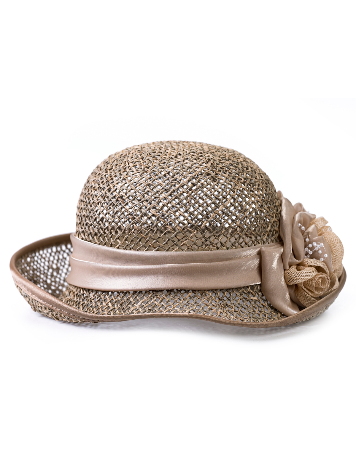 Соломенная шляпка №96 с плотным плетением--3