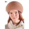 Фетровый шерстяной берет 101 бежевый--0