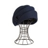 Фетровый шерстяной берет 271 тёмно-синий--0