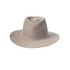 Федора - фетровая шляпа 54 бежевая--2