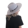 Федора - фетровая шерстяная шляпка №54 светло-серая--15
