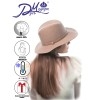 Фетровая шляпка № 58 песочная--5