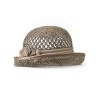 Соломенная шляпка № 20 с ажурным плетением по тулии--9