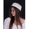 Соломенная шляпка ПилБокс № 203 белый--4