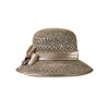 Соломенная шляпка № 26 с ажурным плетением по тулии и полю--1