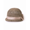 Соломенная шляпка № 320 с ажурным плетением --7