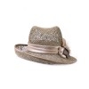Соломенная шляпка 75 с плотным плетением--12
