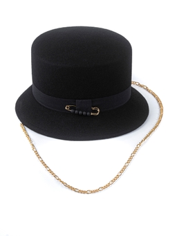 Фетровая панама № 70 чёрная