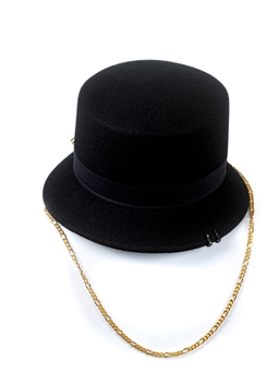 Фетровая панама № 70 чёрная--3