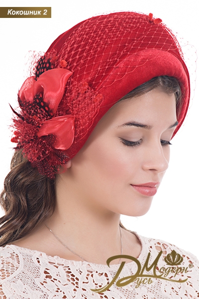 Кокошник красный--0