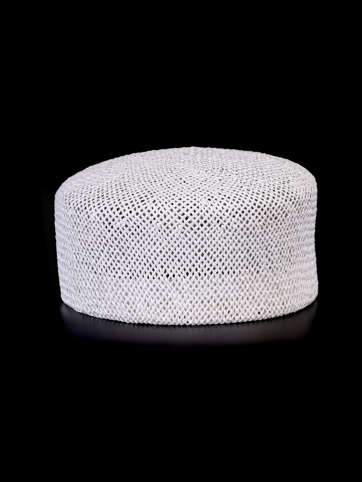 Соломенная шляпка ПилБокс №200 белая