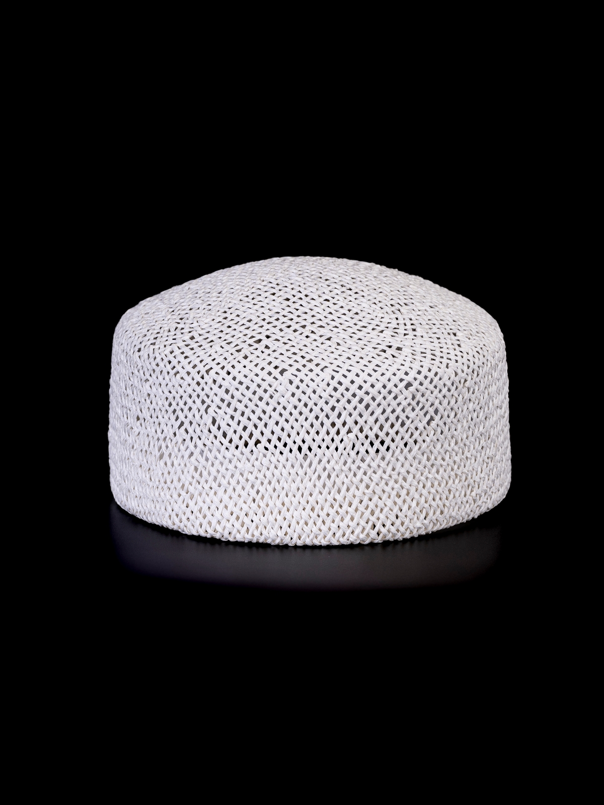 Соломенная шляпка ПилБокс № 203 белый--7