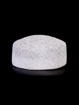 Соломенная шляпка ПилБокс № 203 белый