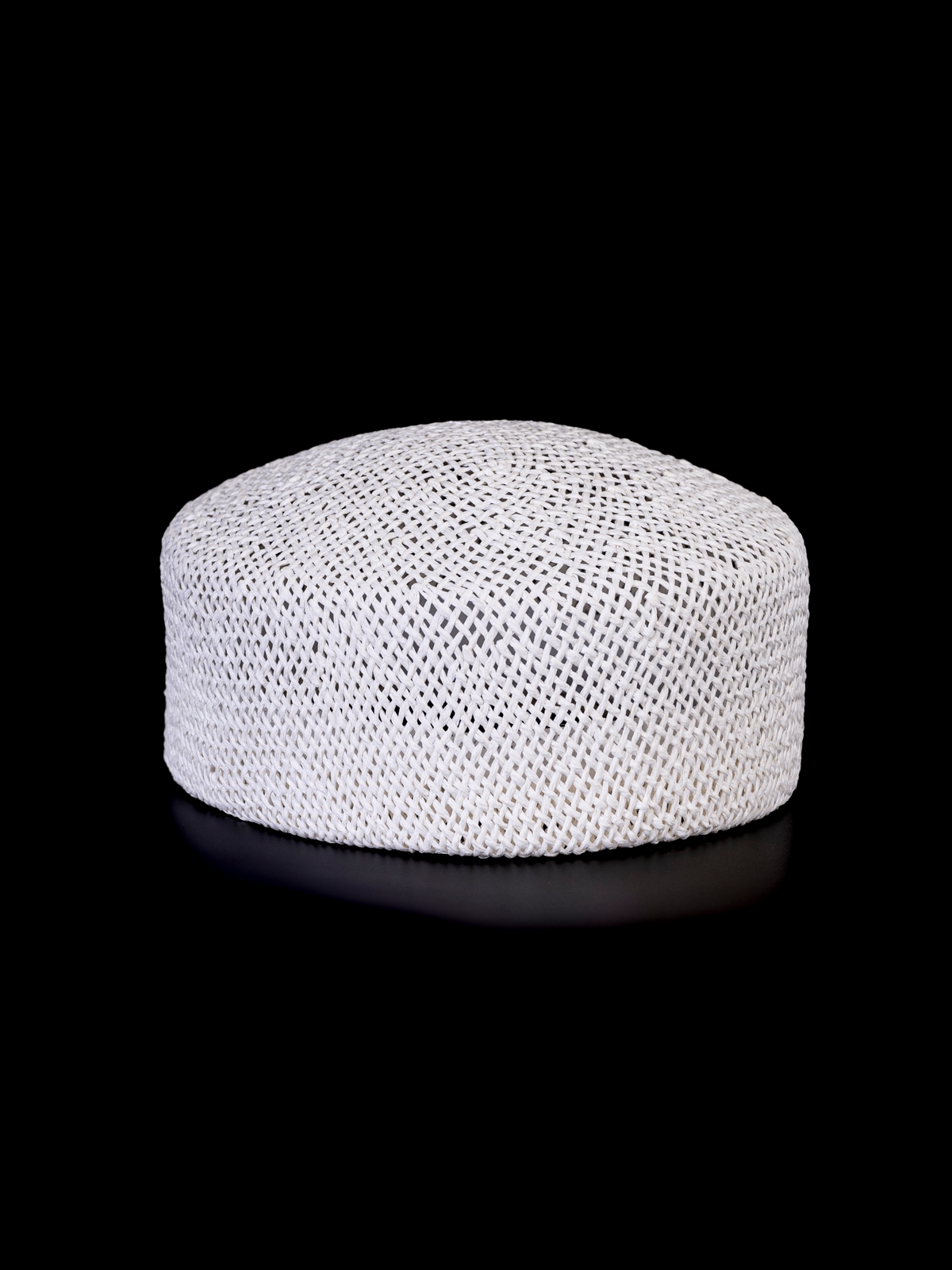 Соломенная шляпка ПилБокс № 203 белый--9