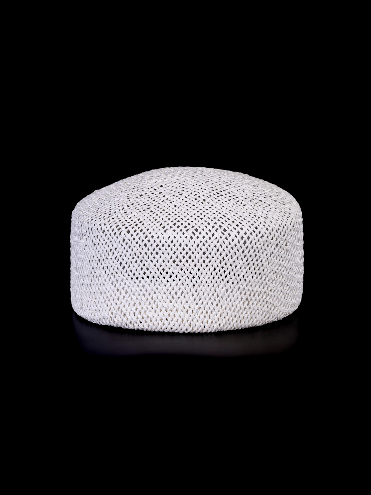 Соломенная шляпка ПилБокс № 203 белый--10